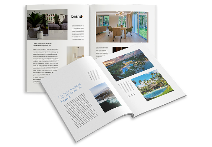 Brochures y catálogos de proyecto