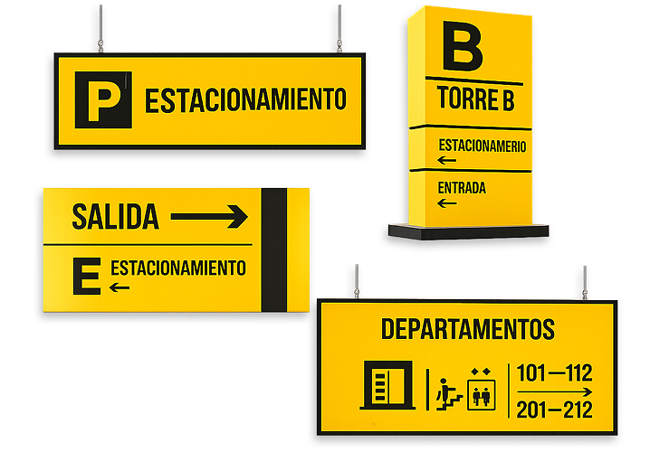 Señalización y material gráfico de apoyo